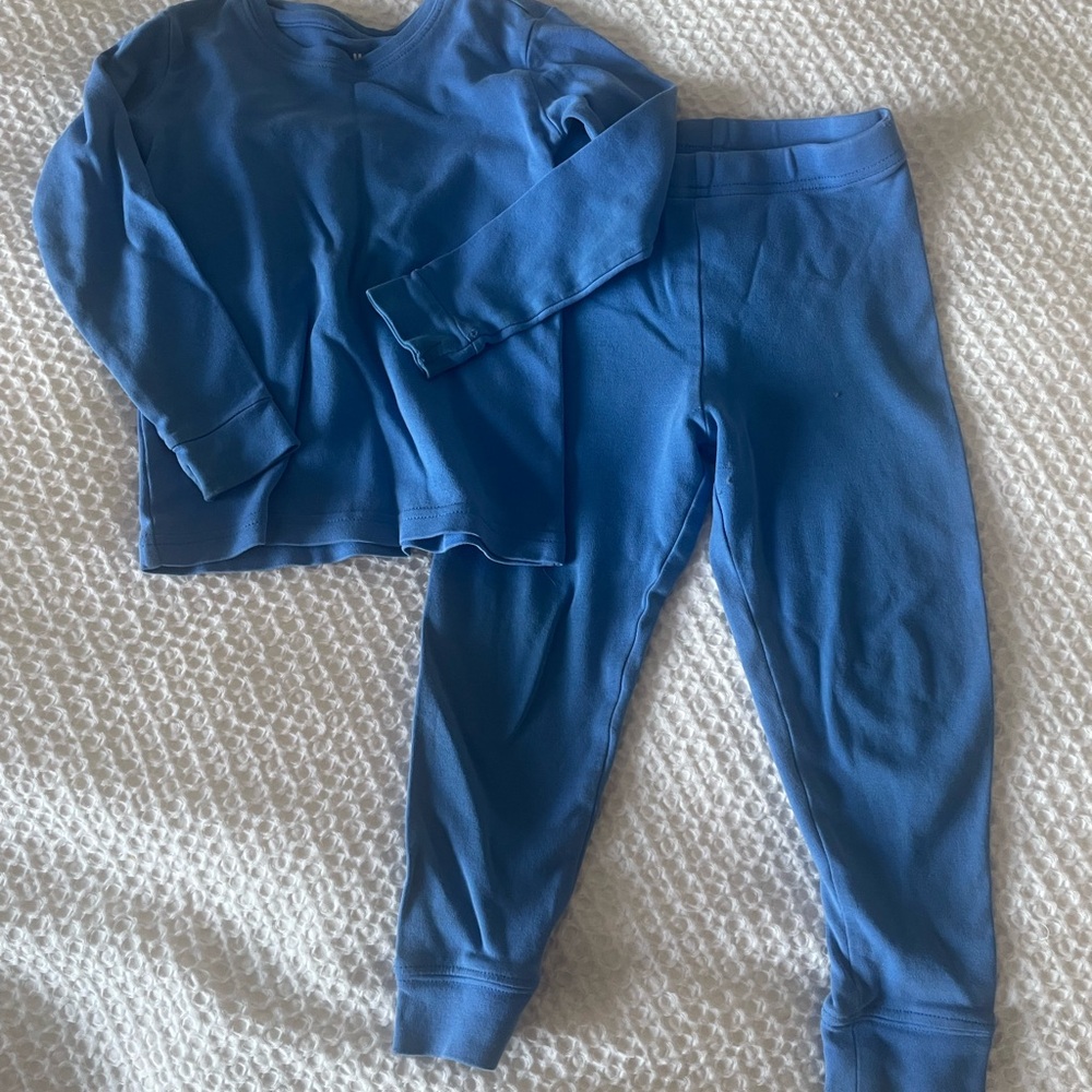 Primary Blue Organic Cotton Pj Set